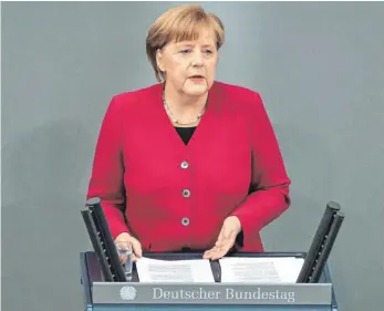  ?? FOTO: IMAGO ?? Will die Spaltung der Gesellscha­ft überwinden: Bundeskanz­lerin Angela Merkel (CDU).