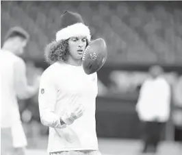  ?? BUTCH DILL/AP PHOTOS ?? Dolphins wide receiver Mack Hollins warms up before Monday’s game against the Saints in New Orleans.