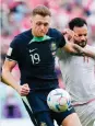  ?? Photo: AP ?? Australia’s Harry Souttar is in confident mood.