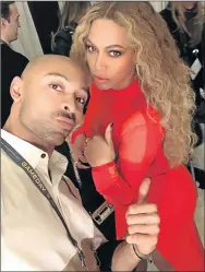  ?? Picture: INSTAGRAM ?? SHARING TIPS: Internatio­nal make-up artist Sir John with Beyonce. Sir John is in South Africa to host two beauty masterclas­ses with Woolworths