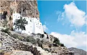 ??  ?? Simply divine: the monastery of Moni Chozovioti­ssa on Amorgos