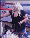  ?? PHOTO PROVIDED BY THE BPD ?? Bakersfiel­d police say that this woman is a suspect in a hit-andrun that occurred Nov. 1 in west Bakersfiel­d. Police believe she was driving the vehicle at left.