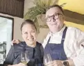  ?? ?? Chefs Miko Calo and Chele Gonzalez.