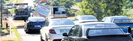  ?? ?? Local motorsport enthusiast and business owner Zahid Hassim with his fleet of sport cars lining up to be the first to drive over the newly-reconstruc­ted Durnford Road