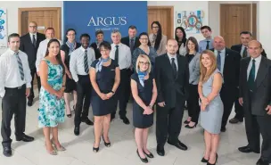  ??  ?? The Argus team who were recently recognised by the IBAs for the second consecutiv­e year