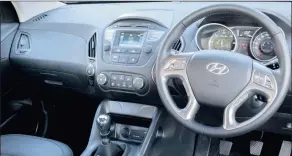  ??  ?? The Hyundai ix35 1.7 CRDi Premium is only available with six-speed manual.