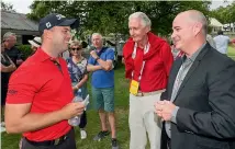  ?? GETTY IMAGES ?? NZ Golf CEO Dean Murphy, right, was delighted with the Government’s decision.