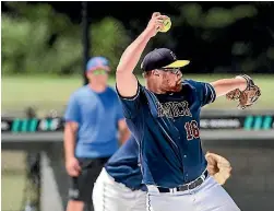  ?? DAVID JOSEPH/PHOTOTEK.NZ ?? Campbell Gibson will make his NFC softball debut for Auckland after winning a world championsh­ip gold medal with the Black Sox.