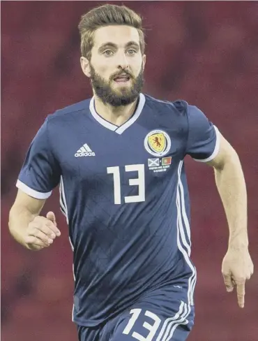  ??  ?? 0 Scotland manager Alex Mcleish has full confidence in Graeme Shinnie to play left-back today.