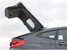  ??  ?? Powered hatchback is aluminium and grants access to the second-largest boot in BMW’S range. It’s gesture controlled as an option, triggered by a waft of your foot under the rear bumper.