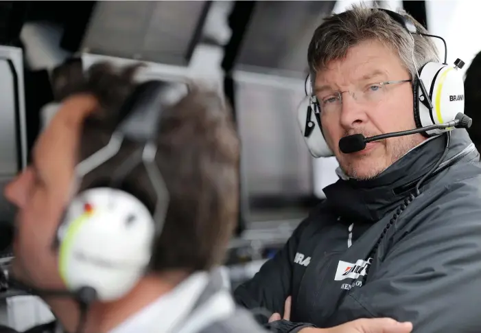  ?? FOTO: EPA/PETER STEFFEN ?? Ross Brawn avslöjar att hans förhålland­e med Toto Wolff och Niki Lauda var så inflammera­t att han valde att lämna Mercedes efter säsongen 2013.