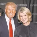  ?? JAMIE MCCARTHY/GETTY IMAGES ?? In April 2014, Trump and Martha Stewart attend a New York event.