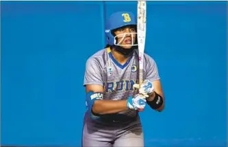  ??  ?? B R A DY is described as “the future of UCLA softball” by Bruins coach, Kelly Inouye-Perez.