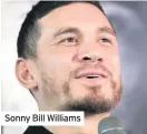  ??  ?? Sonny Bill Williams