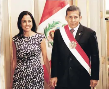  ?? FOTO: REUTERS ?? ►► Nadine Heredia y Ollanta Humala en una imagen de 2014.