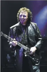  ?? STAFF ARCHIVES ?? Black Sabbath guitarist Tony Iommi performed with the heavy metal band in Mountain View in 2013.