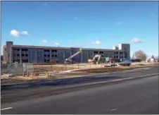  ?? RICHARD ILGENFRITZ — DIGITAL FIRST MEDIA ?? A view of the constructi­on underway on the south side of the Villanova University campus.