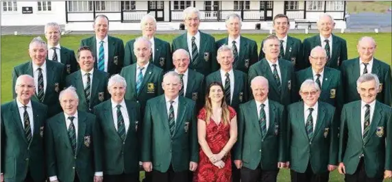  ??  ?? The Co. Sligo Golf Club Male Voice Choir who received a very creditable 3rd place at the recent Cork Internatio­nal Choral Festival.