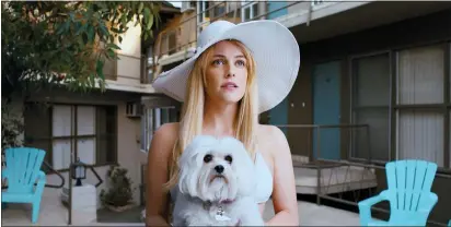  ?? ASSOCIATED PRESS ?? This image released by A24shows Riley Keough in a scene from “Under the Silver Lake.”