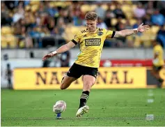  ?? GETTY IMAGES ?? Jordie Barrett was sure he’d nailed a conversion for the Hurricanes but match officials ruled otherwise.