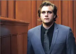  ??  ?? Henri van Breda... on trial for the murder of his family. Right: the axe and knife used in the attack. NOKUTHULA NTULI