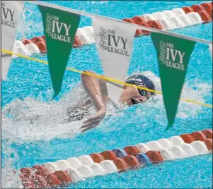  ?? Mary Scwalm The Associated Press ?? Penn’s Lia Thomas became the first openly transgende­r athlete to win an NCAA Division I national championsh­ip in any sport after winning the women’s 500-yard freestyle.