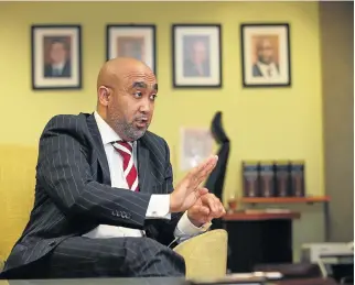  ?? /Sowetan ?? On the back foot: National Director of Public Prosecutio­ns Shaun Abrahams is fighting to salvage his position against the objections of defenders of the Constituti­on Casac and Freedom Under Law.