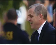  ?? (AP/Matt Rourke) ?? Hunter Biden arrives for a court appearance in Wilmington, Del., on Oct. 3.