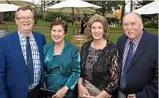  ??  ?? Gathering to congratula­te the Taylor family on 100 years of business are are (from left) Danny O’Brien, Judy O’Brien, Lyn Katschke and Adrian Katschke.