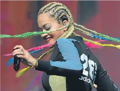  ?? Picture: PA. ?? Shine Ya Light: superstar Rita Ora is the latest big name to come to Dundee.