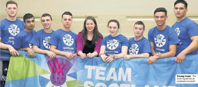  ??  ?? Young team The Scots squad has an emphasis on youth