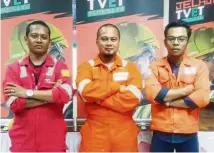  ??  ?? Success stories: (From left) Mohd Faizal, Muhammad Badiuzaman and Muhammad Qamarul Auji are examples of successful TVET graduates. — Photo courtesy of Sinar Harian