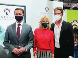  ??  ?? Javier Aureliano García, junto a David Bisbal y Eugenia Martínez de Irujo