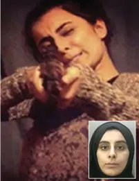  ??  ?? Violent aims: Madihah Taheer, left, and her husband Ummariyat Mirza posed with guns online