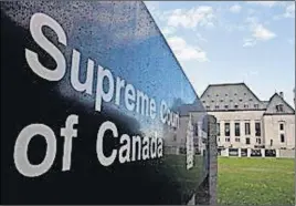  ?? CP PHOTO ?? The Supreme Court of Canada has ruled a Newfoundla­nd man should not go to trial again on drug and weapons charges due to the unjustifia­ble delay in his court proceeding­s.