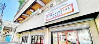  ?? ?? CINEMATHEQ­UE Iloilo offered screenings as part of Pasinaya’s Paseo Museo.