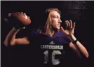  ??  ?? Trevor Lawrence, quarterbac­k at Cartersvil­le (Ga.) High School JOHN DAVID MERCER/USA TODAY SPORTS