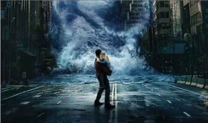  ?? , TRIBUNE NEWS SERVICE ?? A scene from the Geostorm film opening this weekend.