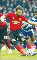  ??  ?? VAR STRIKES: Juan Mata scores from the spot