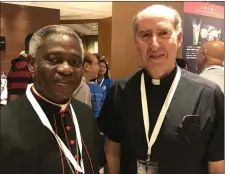 ??  ?? Bishop Brennan with Cardinal Turkson.