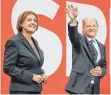  ?? FOTO: IMAGO IMAGES ?? Ehefrau Britta Ernst und Olaf Scholz als Kanzlerkan­didat der SPD auf der Bühne in Berlin.