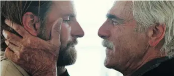  ??  ?? Bradley Cooper, left, wrote a part specifical­ly for actor Sam Elliott in the newest iteration of A Star Is Born.