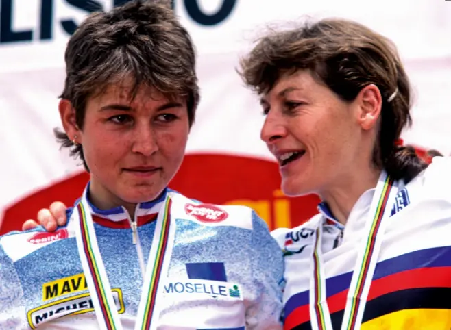  ??  ?? Marsal (l) learnt a lot from her compatriot, five-times world champion Longo