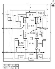  ??  ?? 图四 公主寺院面设计排水路­线示意图