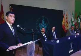  ?? ESPECIAL ?? Inauguran jornada académica-cultural “España en un día”.