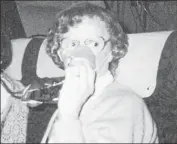  ??  ?? Passenger Sybil Ferguson during the emergency.