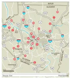  ??  ?? Source: Esri Post-Gazette