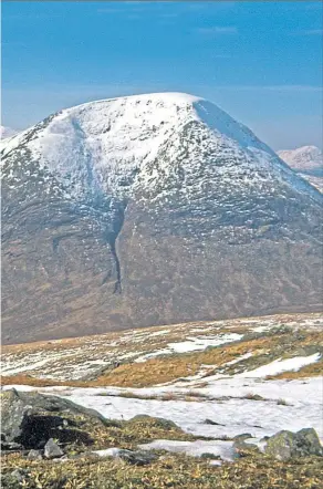  ??  ?? The popular mountain Ben Starav, 1,078m, rises in the centre amid the peaks above Glen Etive, Argyll. Inset, Paul Fettes