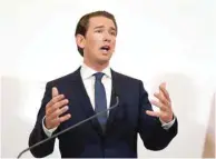  ??  ?? Kurz: After yesterday’s video, I must say quite honestly: Enough is enough.