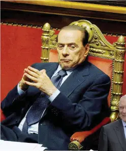  ?? LaPresse ?? L’ex Cav e il giurista Sopra, Silvio Berlusconi. A lato, l’ex presidente della Consulta Valerio Onida